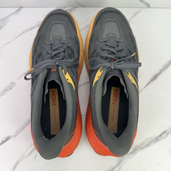 Mens Hoka One One Speedgoat 5 Castlerock Flame Athletic Sneakers 10.5D EU 44 2/3 main image 6